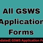 [Updated] GSWS Application Forms