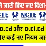 B.Ed & D.El.Ed Rules 2025