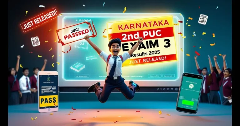 Karnataka 2nd PUC Exam 3 Results 2025