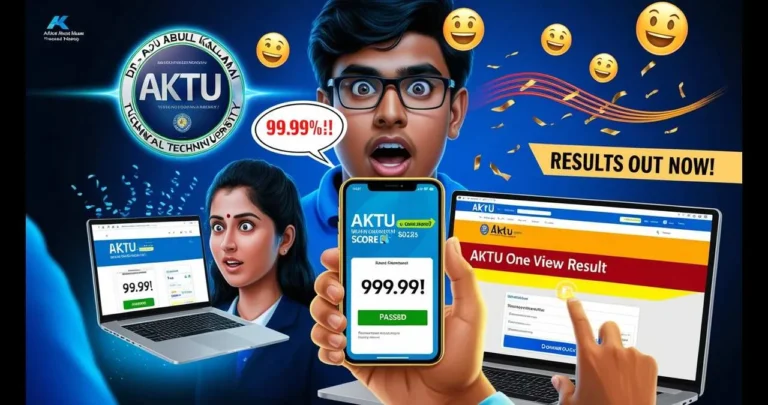 AKTU One View Result 2025 OUT Now