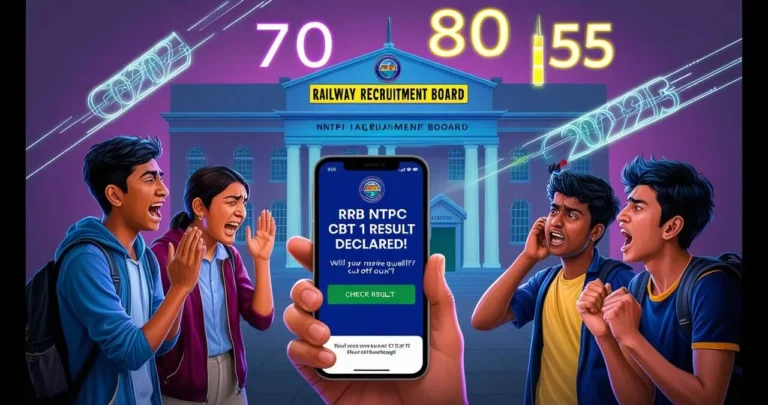 RRB NTPC CBT 1 Cut Off 2025